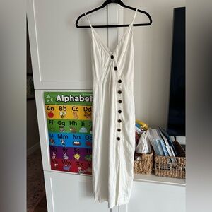 Urban Outfitters Amber Button down Dress white